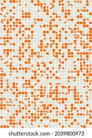 Abstract Geometric Pattern generative computational art illustration