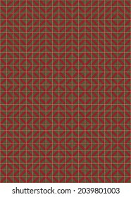 Abstract Geometric Pattern generative computational art illustration