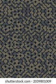 Abstract Geometric Pattern generative computational art illustration