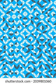 Abstract Geometric Pattern generative computational art illustration