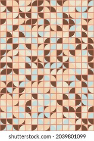 Abstract Geometric Pattern generative computational art illustration