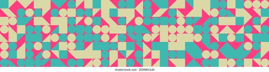 Abstract Geometric Pattern generative computational art illustration