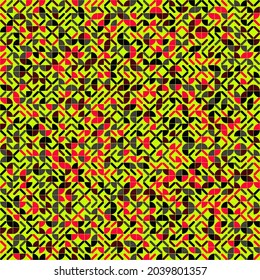 Abstract Geometric Pattern generative computational art illustration