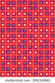 Abstract Geometric Pattern generative computational art illustration