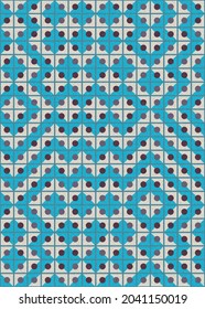 Abstract Geometric Pattern generative computational art illustration