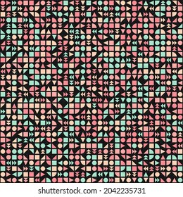 Abstract Geometric Pattern generative computational art illustration