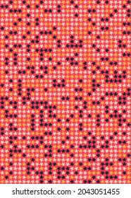 Abstract Geometric Pattern generative computational art illustration