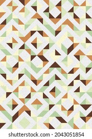 Abstract Geometric Pattern generative computational art illustration