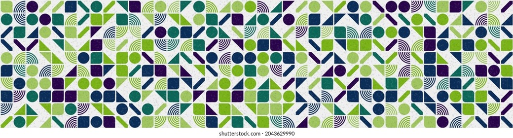 Abstract Geometric Pattern generative computational art illustration