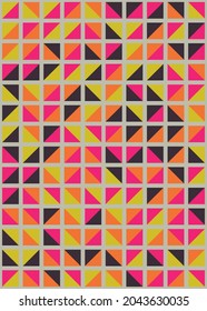 Abstract Geometric Pattern generative computational art illustration