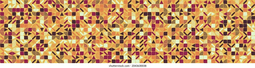 Abstract Geometric Pattern generative computational art illustration