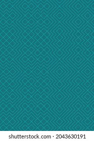 Abstract Geometric Pattern generative computational art illustration