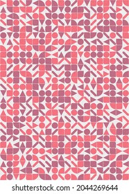 Abstract Geometric Pattern generative computational art illustration