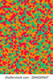 Abstract Geometric Pattern generative computational art illustration