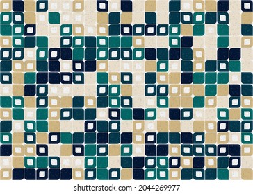 Abstract Geometric Pattern generative computational art illustration