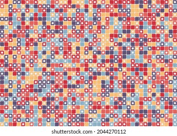Abstract Geometric Pattern generative computational art illustration