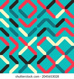 Abstract Geometric Pattern generative computational art illustration