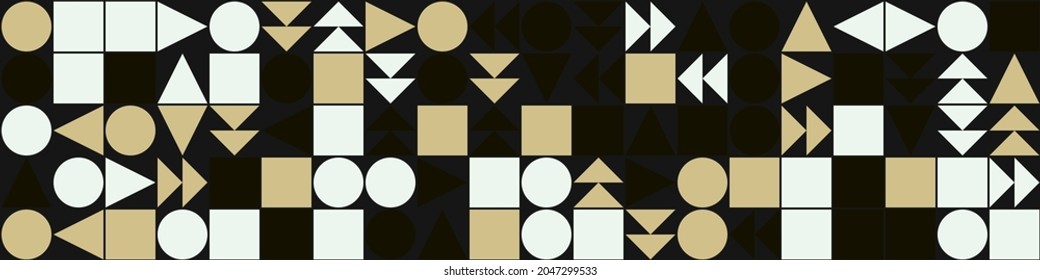 Abstract Geometric Pattern generative computational art illustration