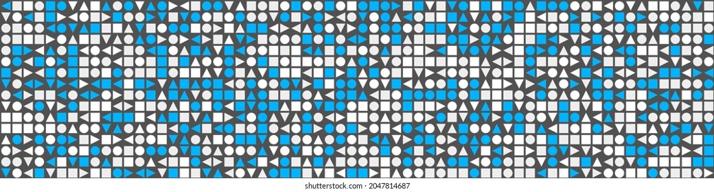 Abstract Geometric Pattern generative computational art illustration