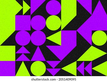 Abstract Geometric Pattern generative computational art illustration