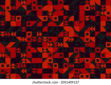 Abstract Geometric Pattern generative computational art illustration