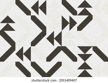 Abstract Geometric Pattern generative computational art illustration