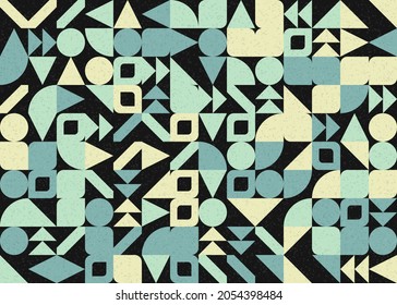Abstract Geometric Pattern generative computational art illustration