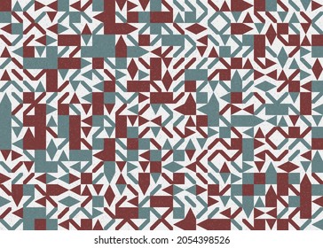 Abstract Geometric Pattern generative computational art illustration