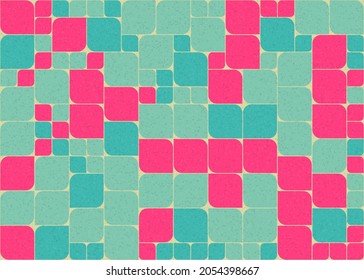 Abstract Geometric Pattern generative computational art illustration