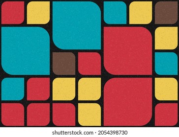 Abstract Geometric Pattern generative computational art illustration