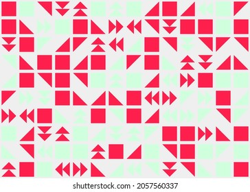 Abstract Geometric Pattern generative computational art illustration