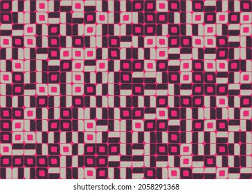 Abstract Geometric Pattern generative computational art illustration