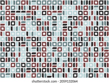 Abstract Geometric Pattern generative computational art illustration