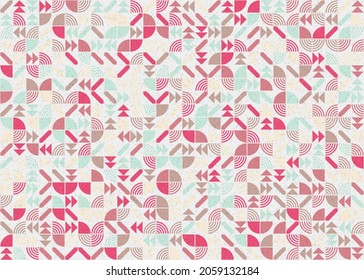 Abstract Geometric Pattern generative computational art illustration