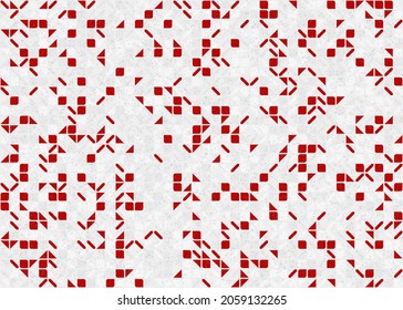 Abstract Geometric Pattern generative computational art illustration
