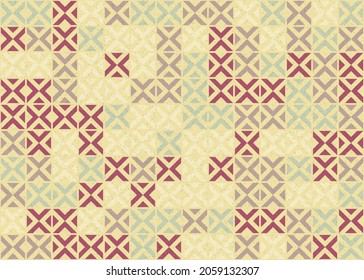 Abstract Geometric Pattern generative computational art illustration