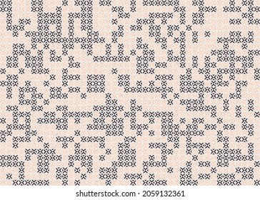 Abstract Geometric Pattern generative computational art illustration