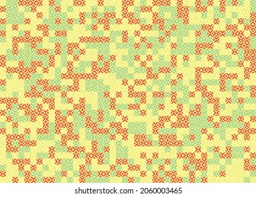 Abstract Geometric Pattern generative computational art illustration