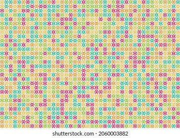 Abstract Geometric Pattern generative computational art illustration