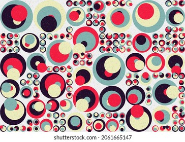 Abstract Geometric Pattern generative computational art illustration
