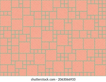 Abstract Geometric Pattern generative computational art illustration