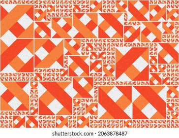 Abstract Geometric Pattern generative computational art illustration