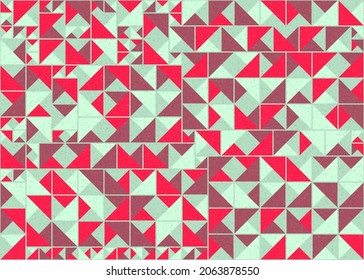 Abstract Geometric Pattern generative computational art illustration