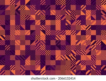 Abstract Geometric Pattern generative computational art illustration