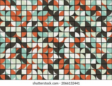 Abstract Geometric Pattern generative computational art illustration