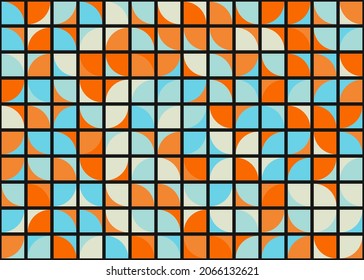 Abstract Geometric Pattern generative computational art illustration