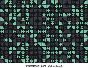 Abstract Geometric Pattern generative computational art illustration
