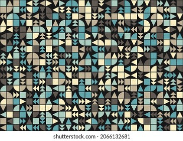 Abstract Geometric Pattern generative computational art illustration