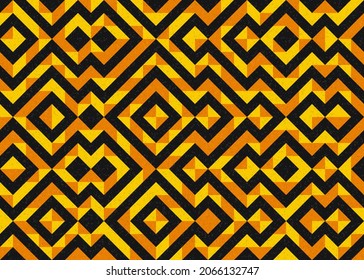 Abstract Geometric Pattern generative computational art illustration