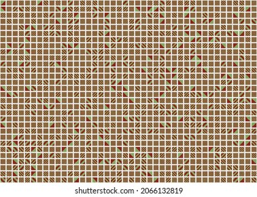 Abstract Geometric Pattern generative computational art illustration